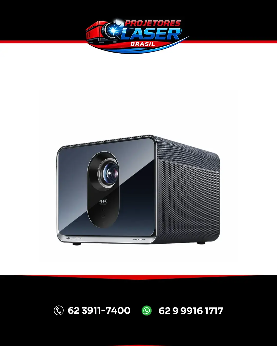 ESPECIALIZADA PROJETOR LASER X5 PROJETOR LASER 4K 4500ANSI FORMOVIE RIO GRANDE DO SUL